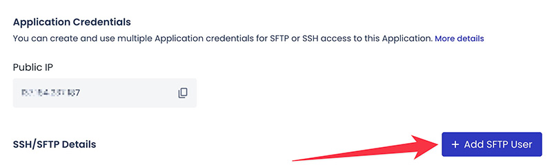 Create a new FTP account on Cloudways