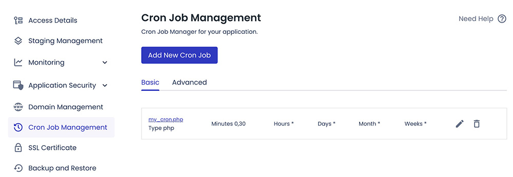 Cron Job Management in Cloudways