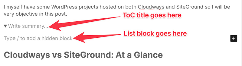Details block content