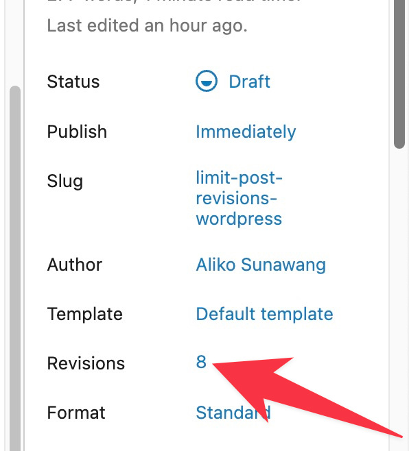 Accessing post revisions in WordPress