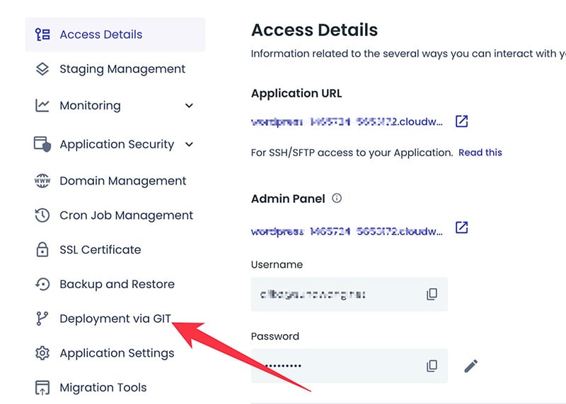 Deployment via Git in Cloudways