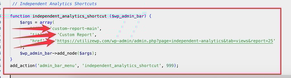 Example of final code