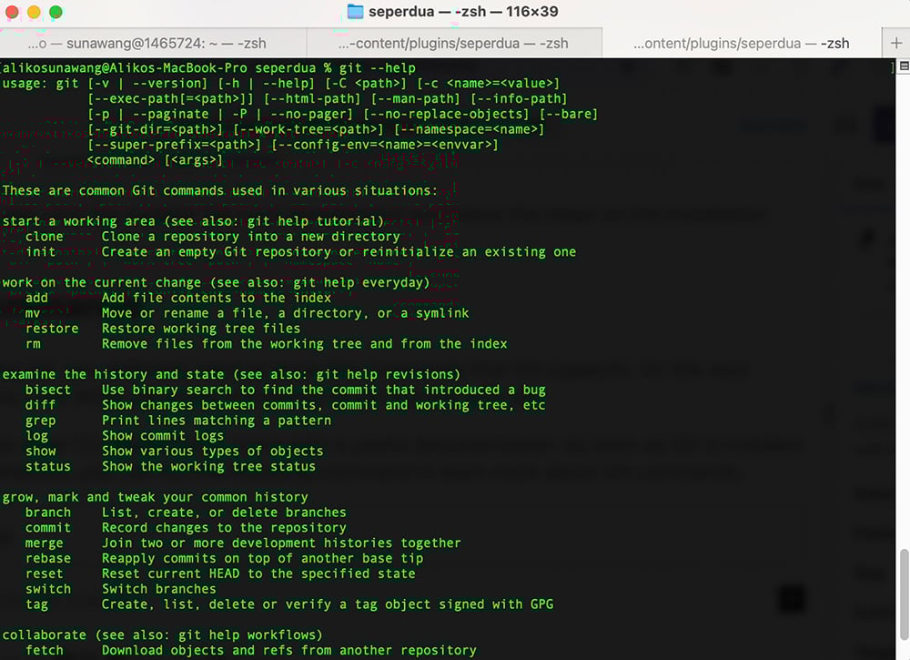 Git commands