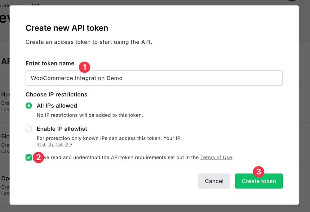 New MailerLite API key.