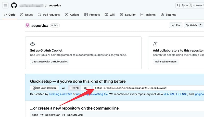 Repo URL on GitHub