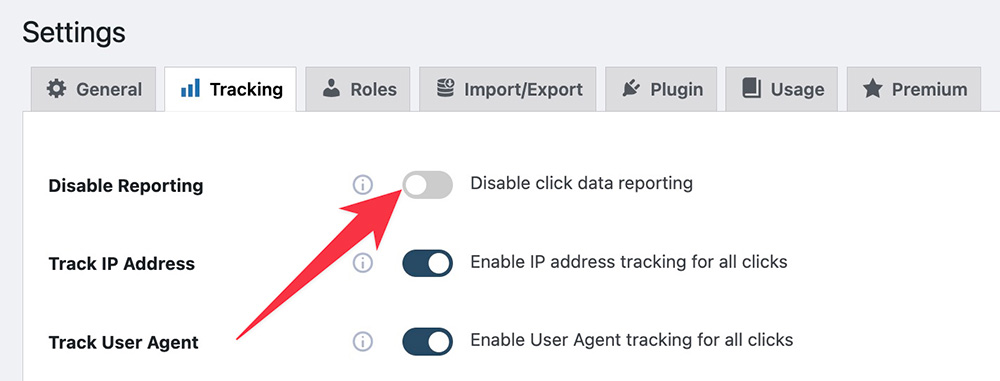 Enable link tracker on LinkCentral