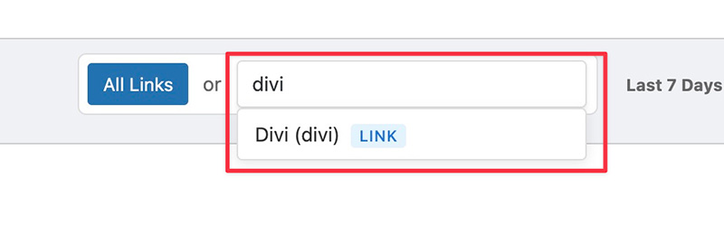 Monitor specific link in LinkCentral