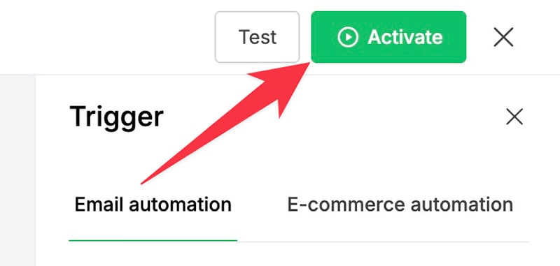 Activate automation workflow