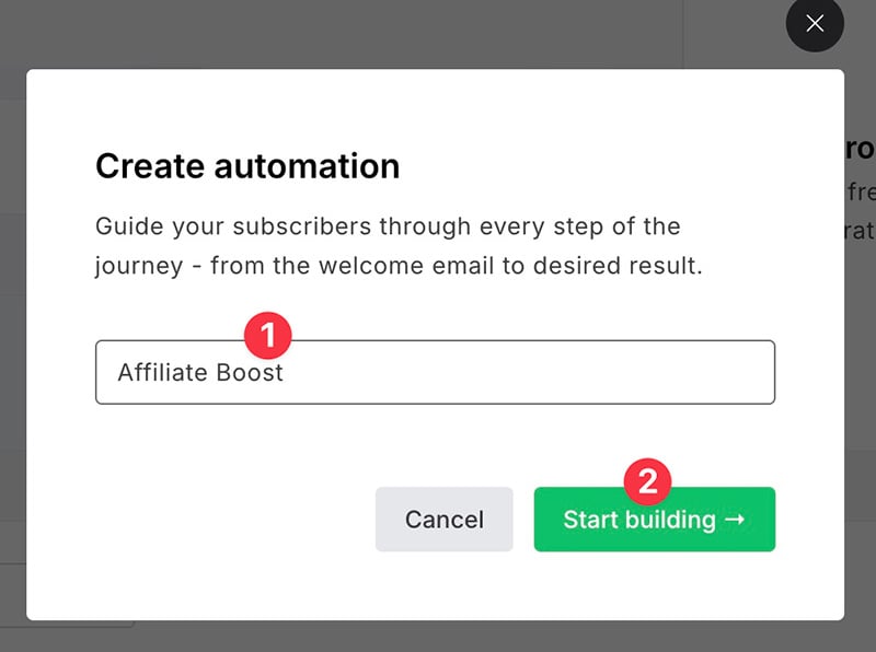 Giving popup a name in MailerLite
