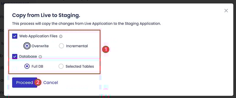Pull the changes staging site